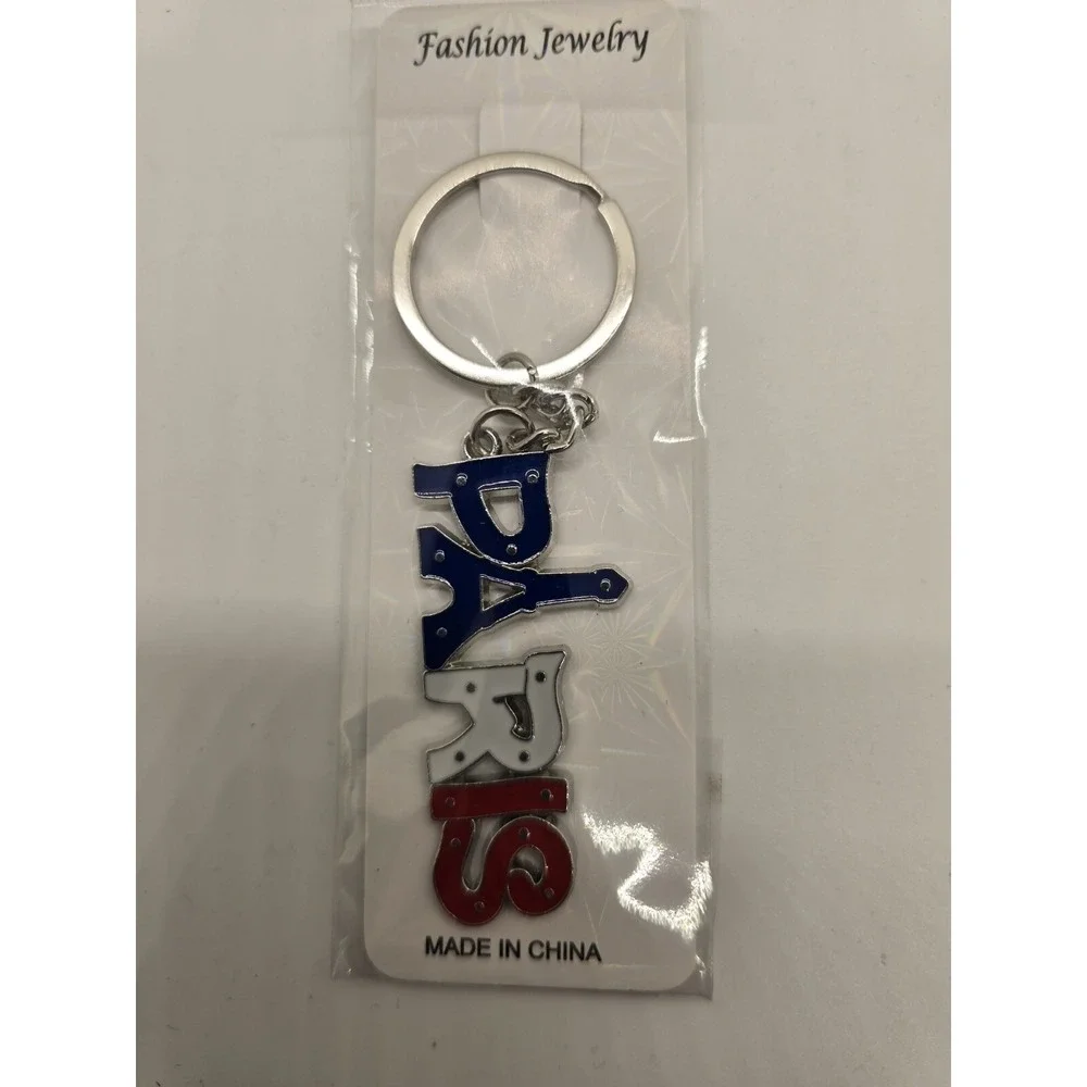 Paris Keychain, France Souvenir Gifts, Eiffel Tower French Flag Key Chains